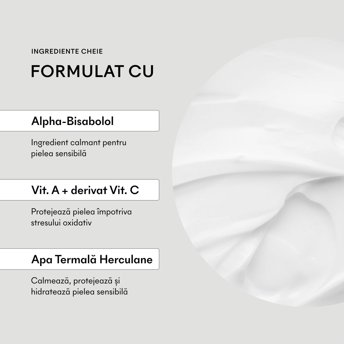 Resveratrol, unt de Shea, ulei de Macadamia și Apa termala Herculane în crema Ivatherm Antirid