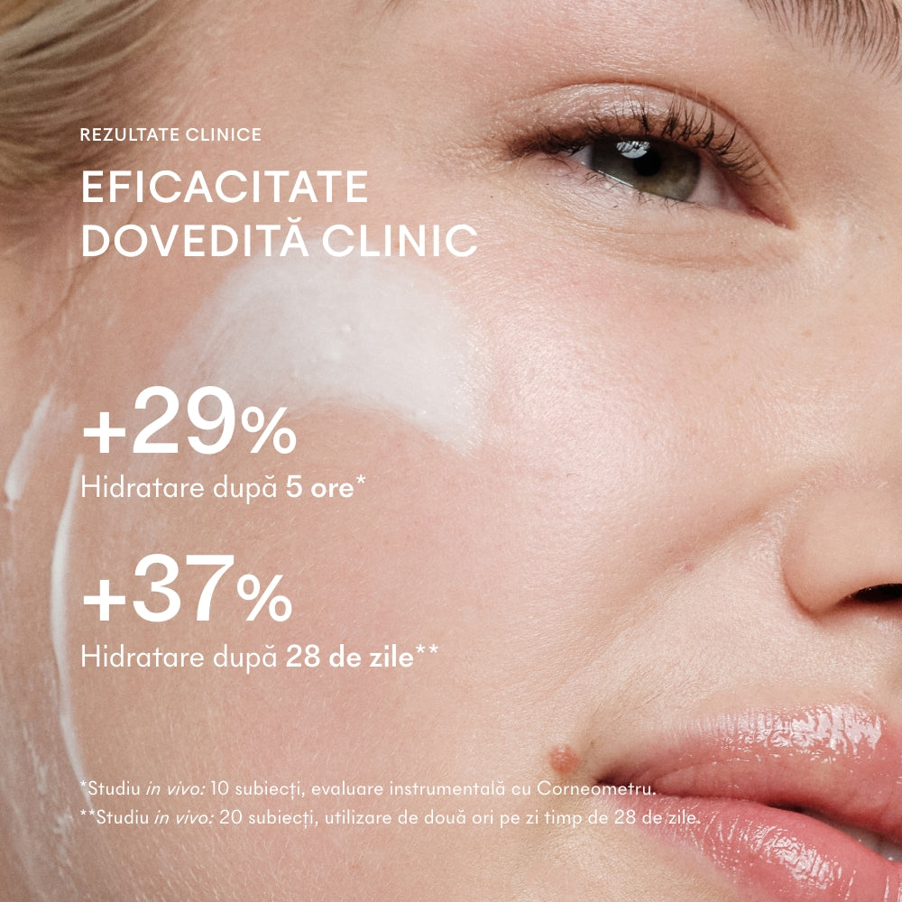 Dovadă de eficacitate pentru hidratarea oferită de Ivatherm Aquafil Hydra Rich