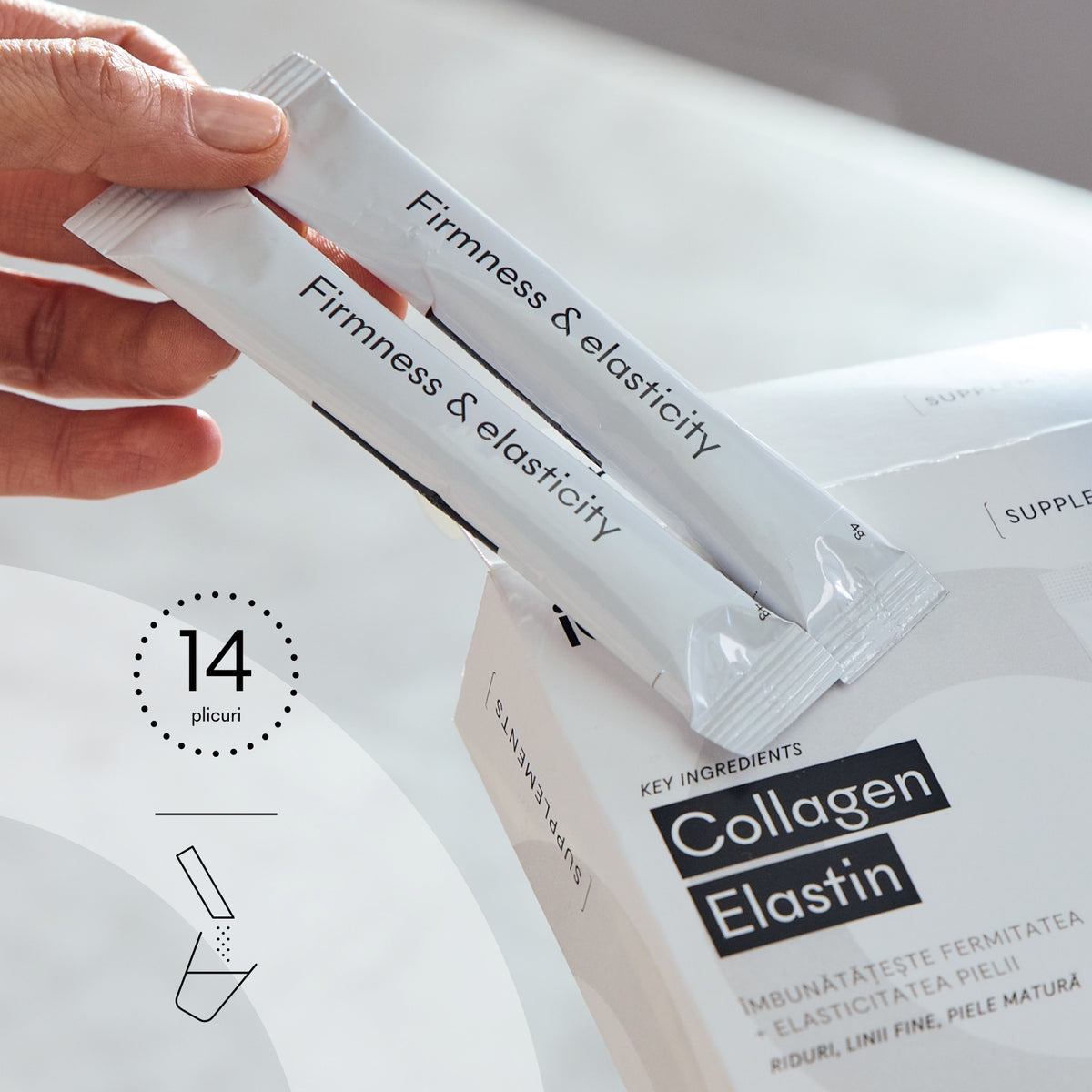 Collagen Elastin Ivatherm cu peptide marine de colagen și elastină pentru rutina pielii mature